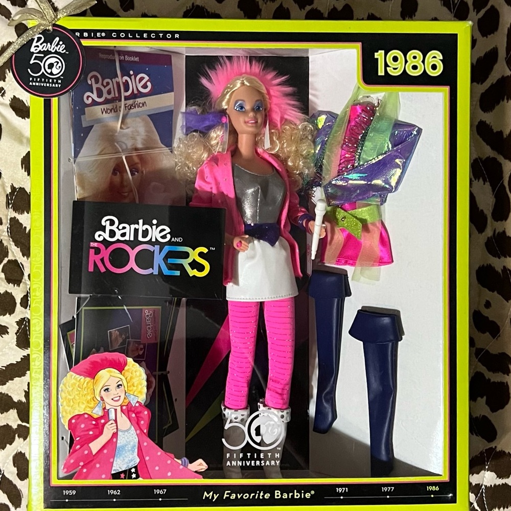 50th anniversary Barbie Rocker 1986 barbie.